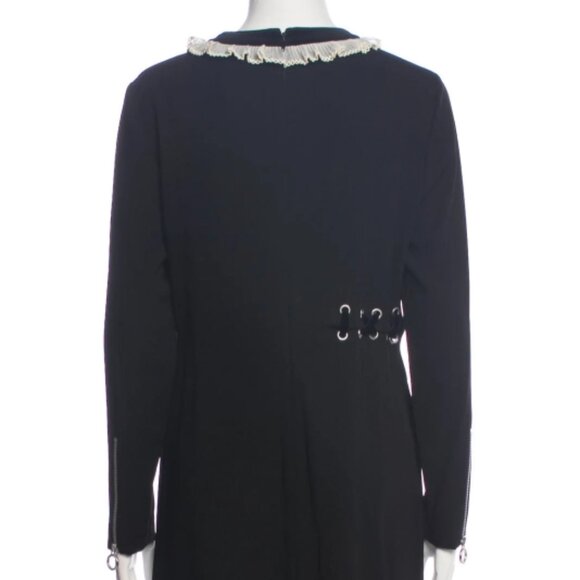 NWT Marc By Marc Jacobs Black Shift Knee-Length Dress Lace Detail XS ($449) - Picture 7 of 7